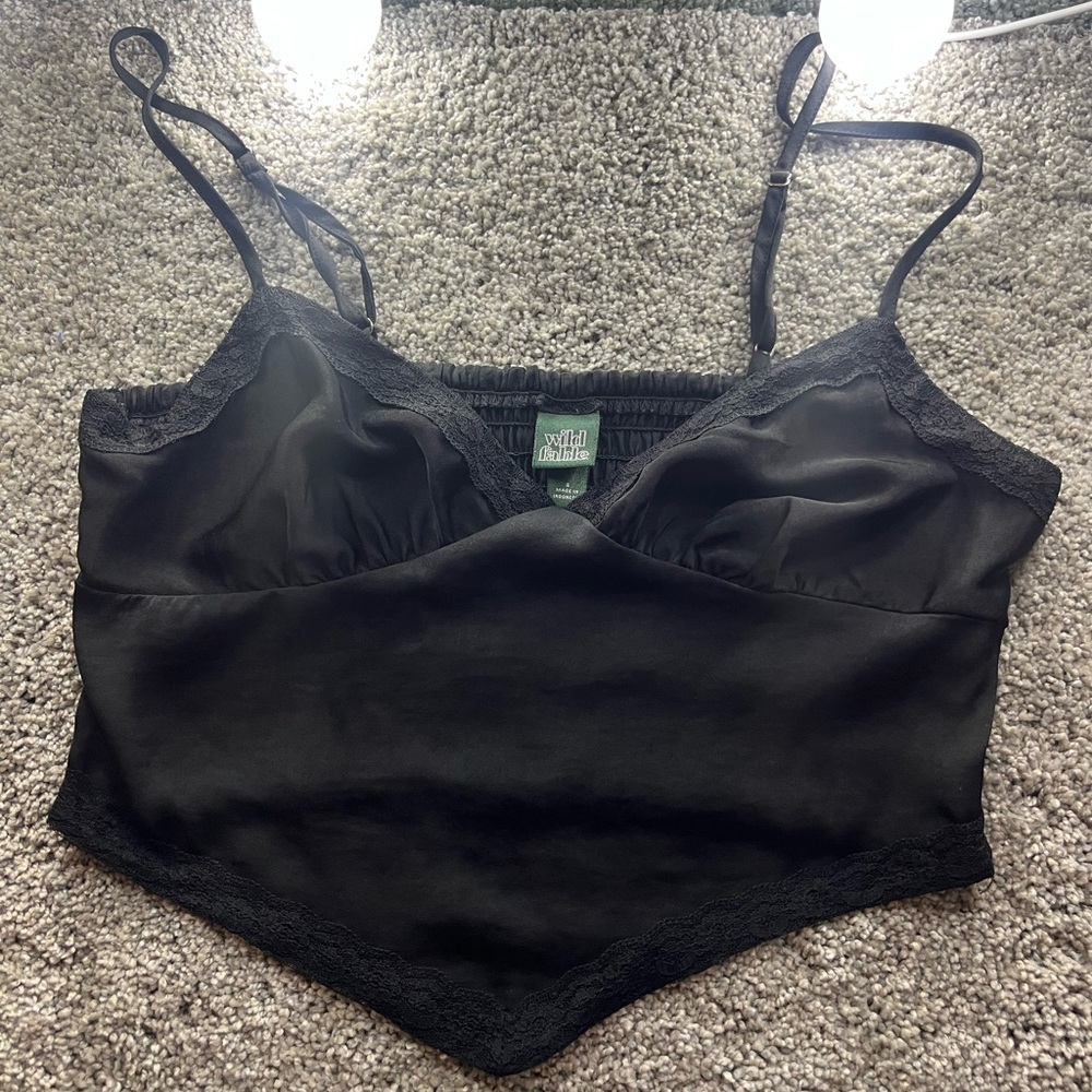 wild fable black corset top